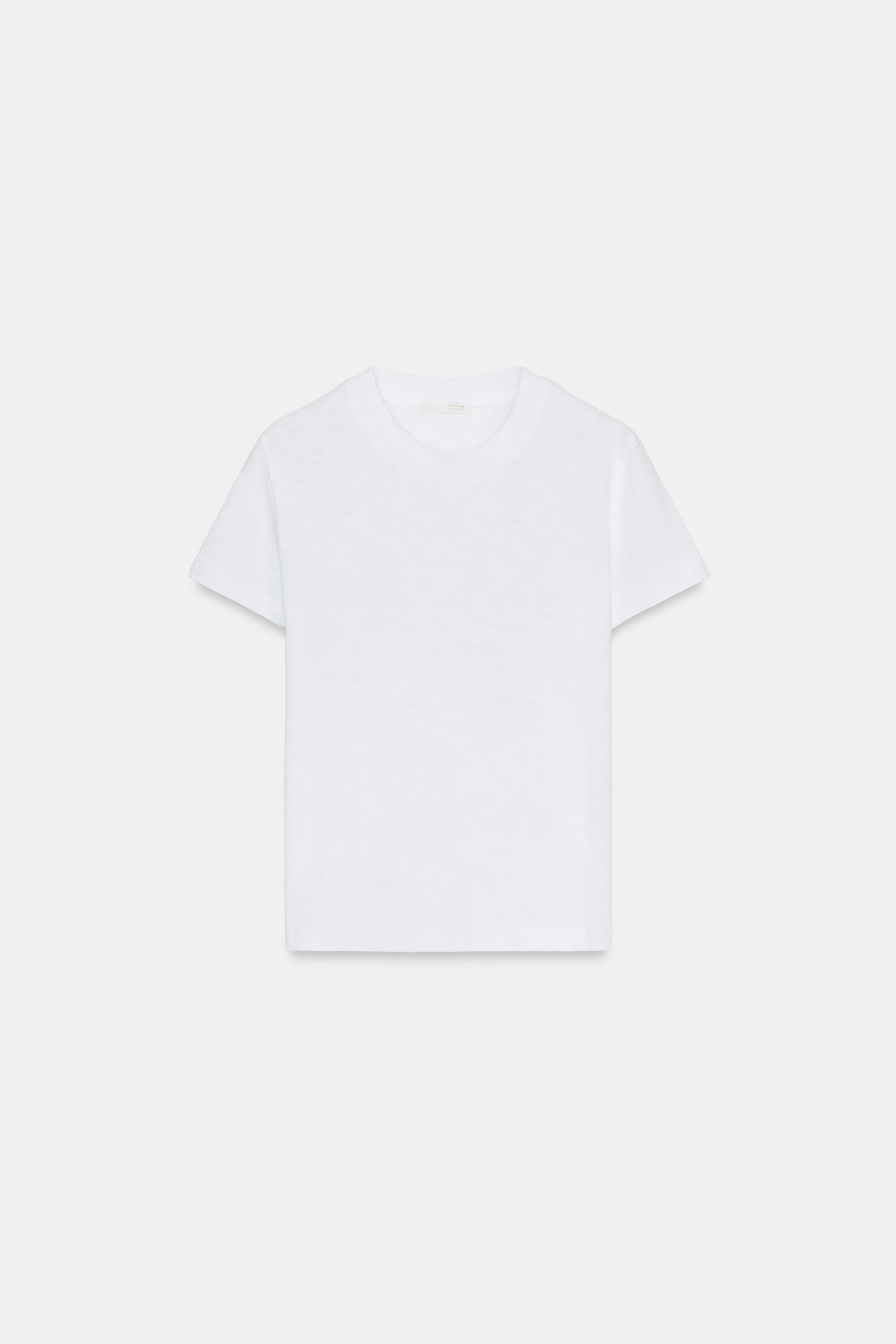 T-SHIRT EN COTON FLAMMÉ